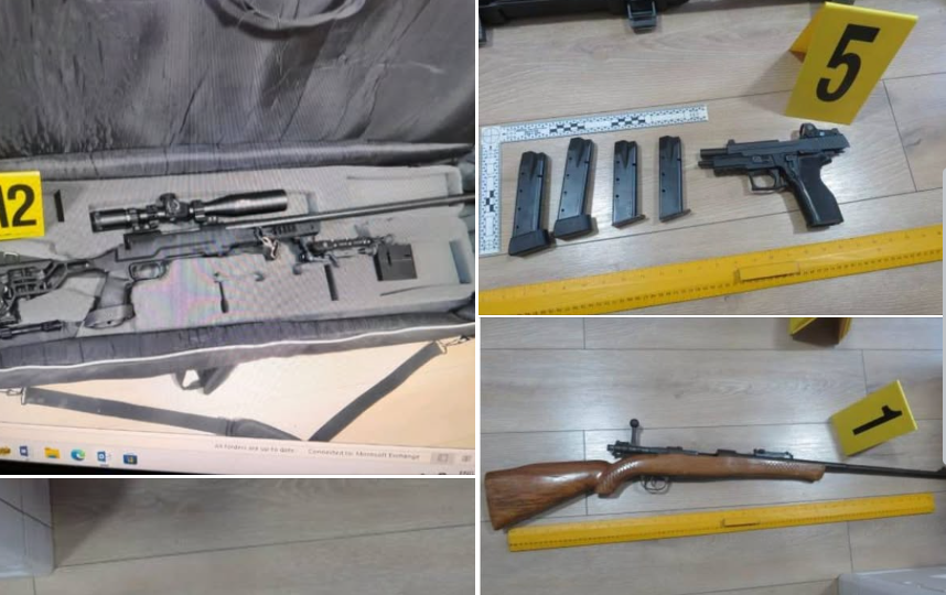 Aksion në Mitrovicë: Policia zbulon arsenal armësh, arrestohet i dyshuari për dhunë familjare