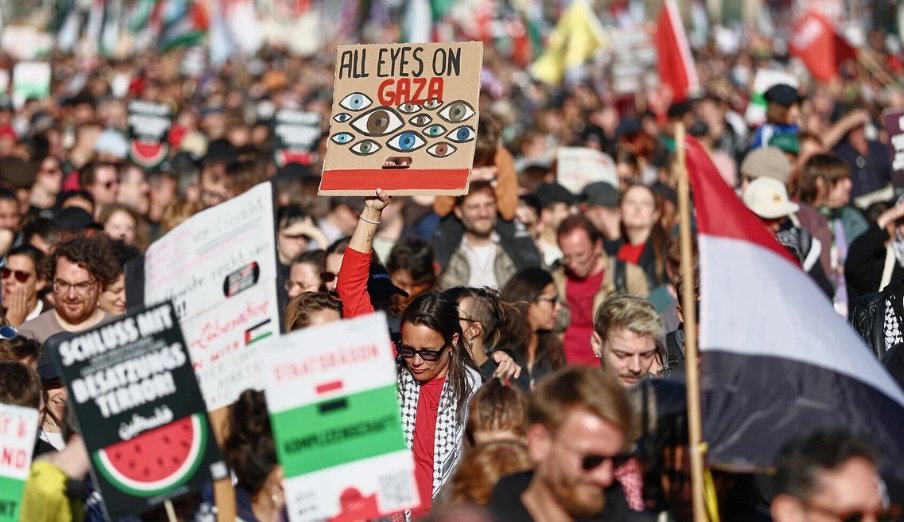 Berlini Në Këmbë për Paqe: Mijëra Protestues Kërkojnë Liri për Palestinën dhe Fundin e Konfliktit në Gaza