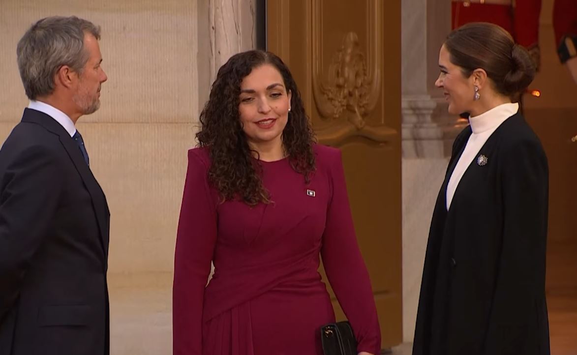 Presidentja Osmani pritet nga Mbreti dhe Mbretëresha në Danimarkë