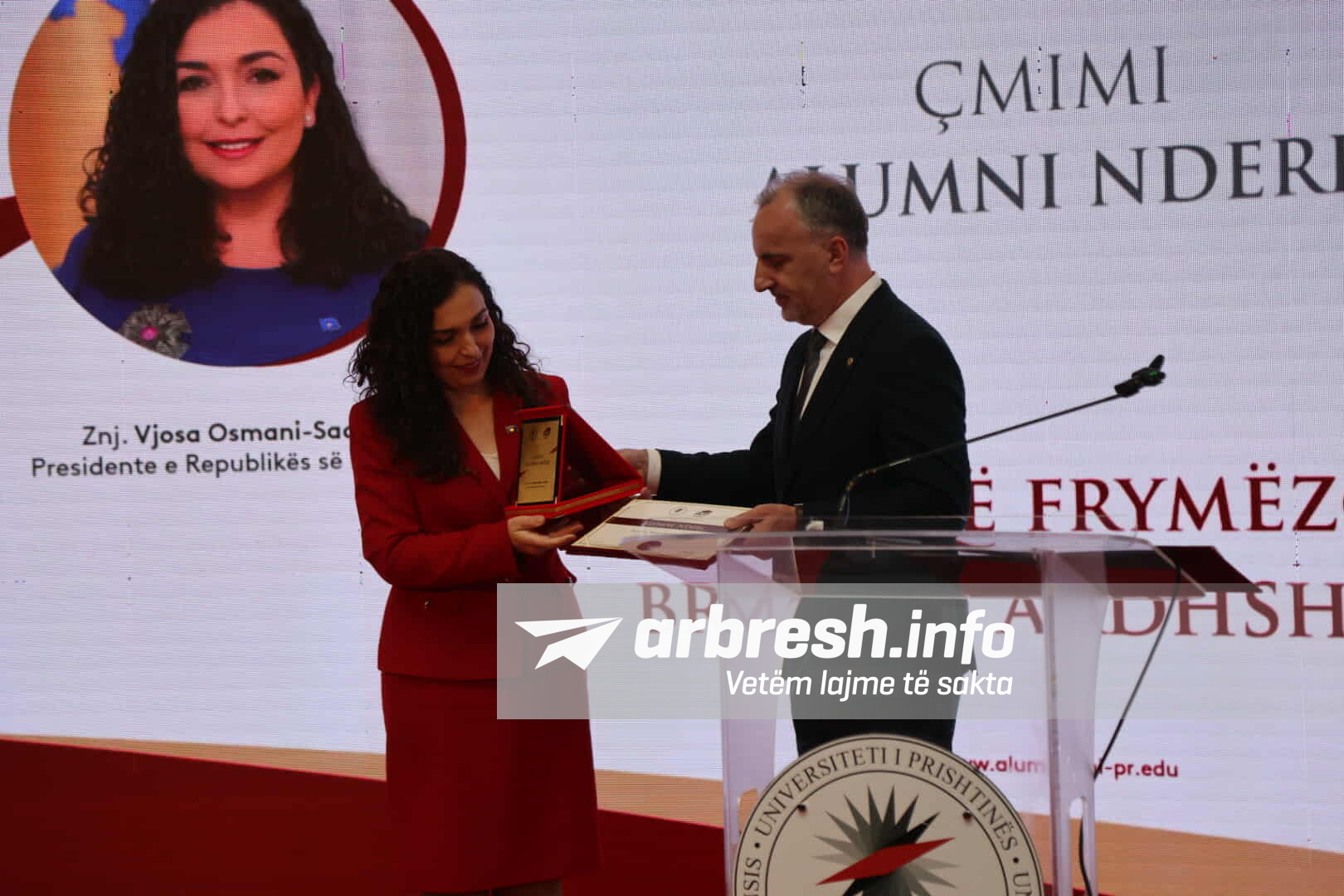 Presidentja Osmani vlerësohet me çmimin “Alumni Nderi” nga UP