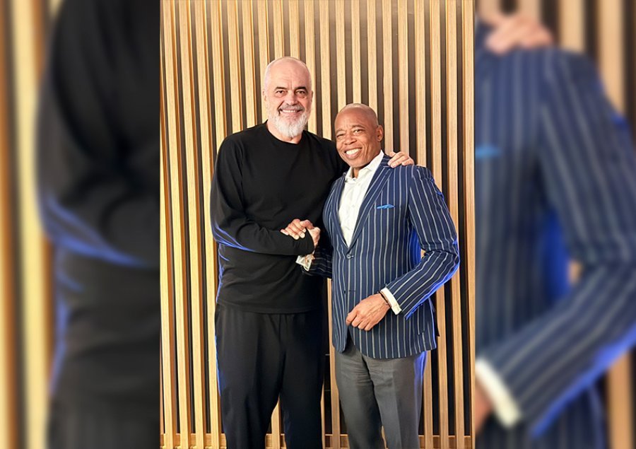 Kryebashkiaku i Nju Jorkut zhvillon takim me Ramën në Tiranë