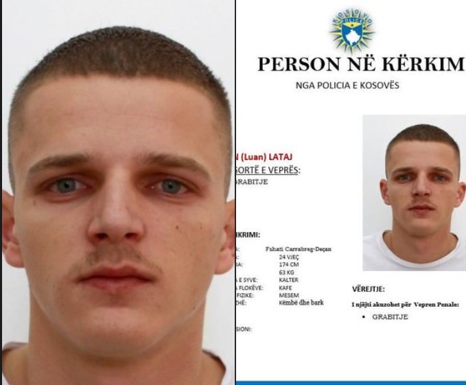 Ujkan Lataj shpallet në kërkim për dyshime grabitjeje