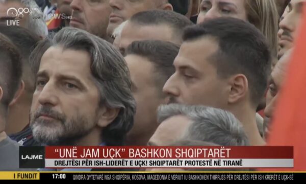 Perparim Rama dhe djali i Hashim Thaçit marrin pjesë në protestë