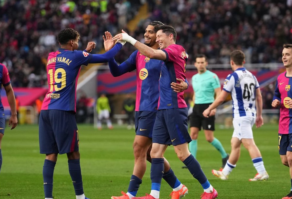 Fitore në sekondat e fundit: Barcelona mposht Gironën me golin e Ronald Araujo