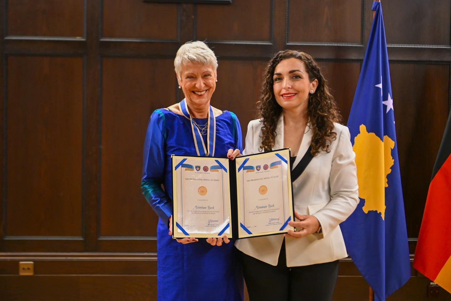 Osmani nderon Marieluise Beck në takim me diasporën në Berlin