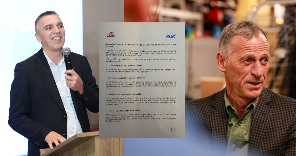 Marrëveshja LDK-PDK në Fushë Kosovë: Prezantohen 8 pikat