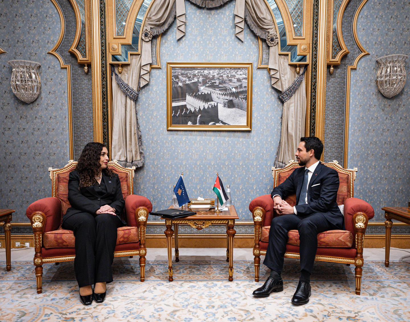 Osmani takohet me Princin në Riad, thekson lidhjet me Jordaninë