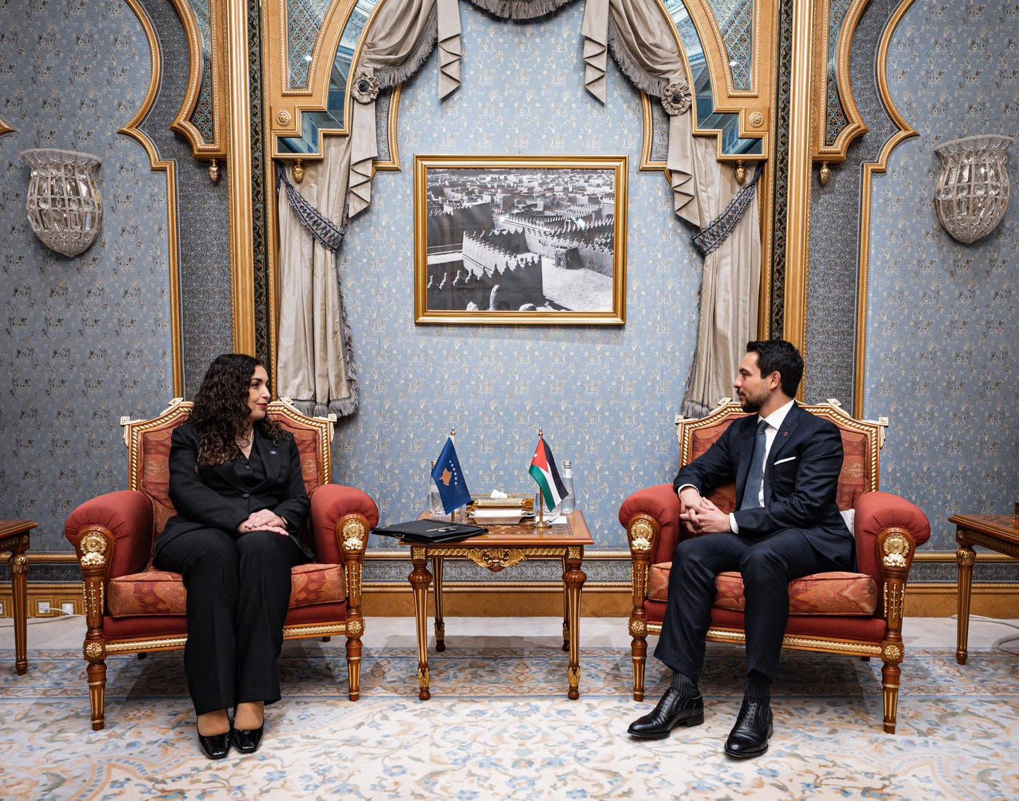 Osmani zhvillon bisedime me princin jordanez në Riad