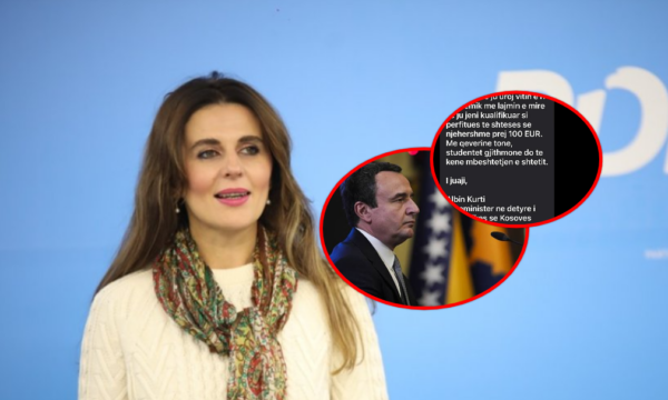 Çitaku zbulon mesazhin e Kurtit për studentët dhe 100 eurot