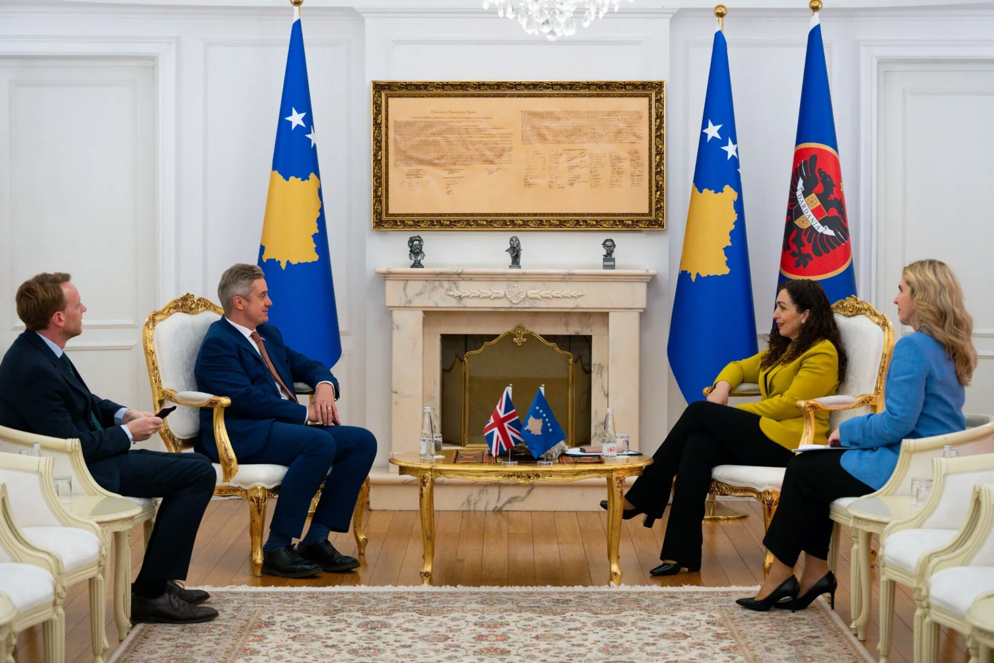 Osmani dhe ambasadori Hargreaves shqyrtojnë zhvillimet politike