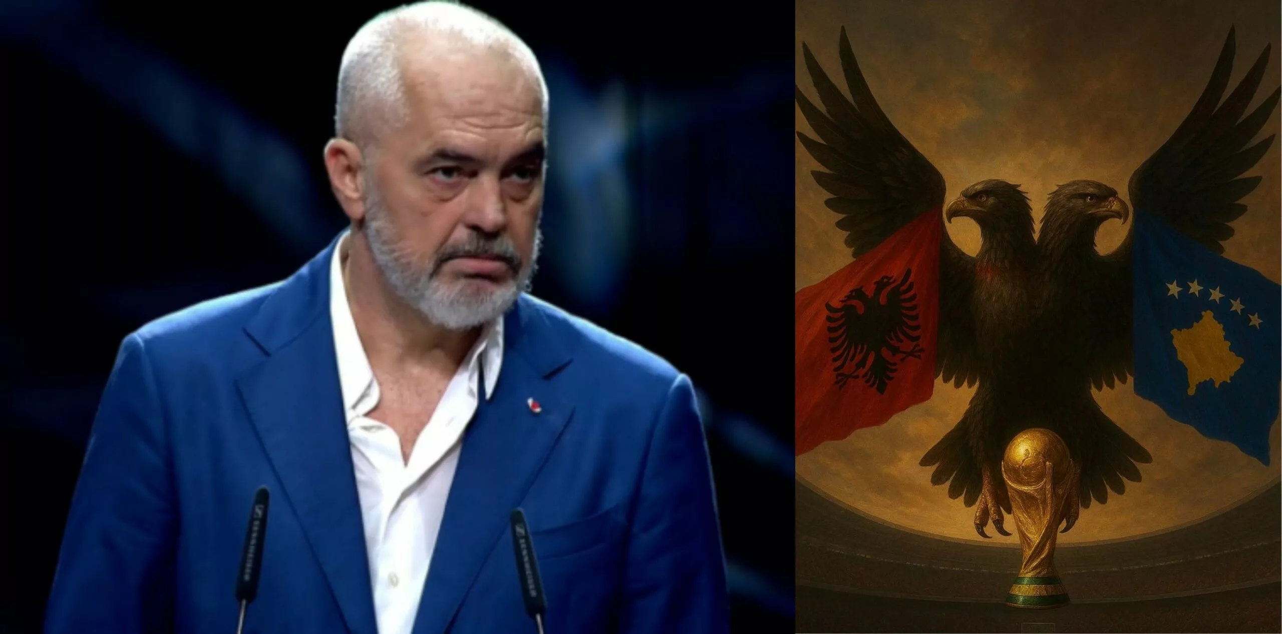 Edi Rama përgëzon fitoren e Kosovës me simbolin kombëtar