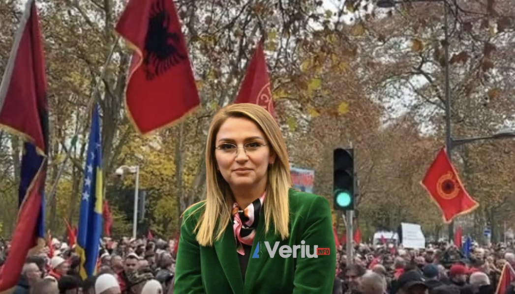 Shqipe Selimi mbështet protestën e OVL UÇK-së në Strasburg