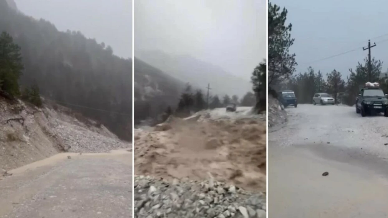 Kushtet e vështira atmosferike bllokojnë njerëz dhe automjete