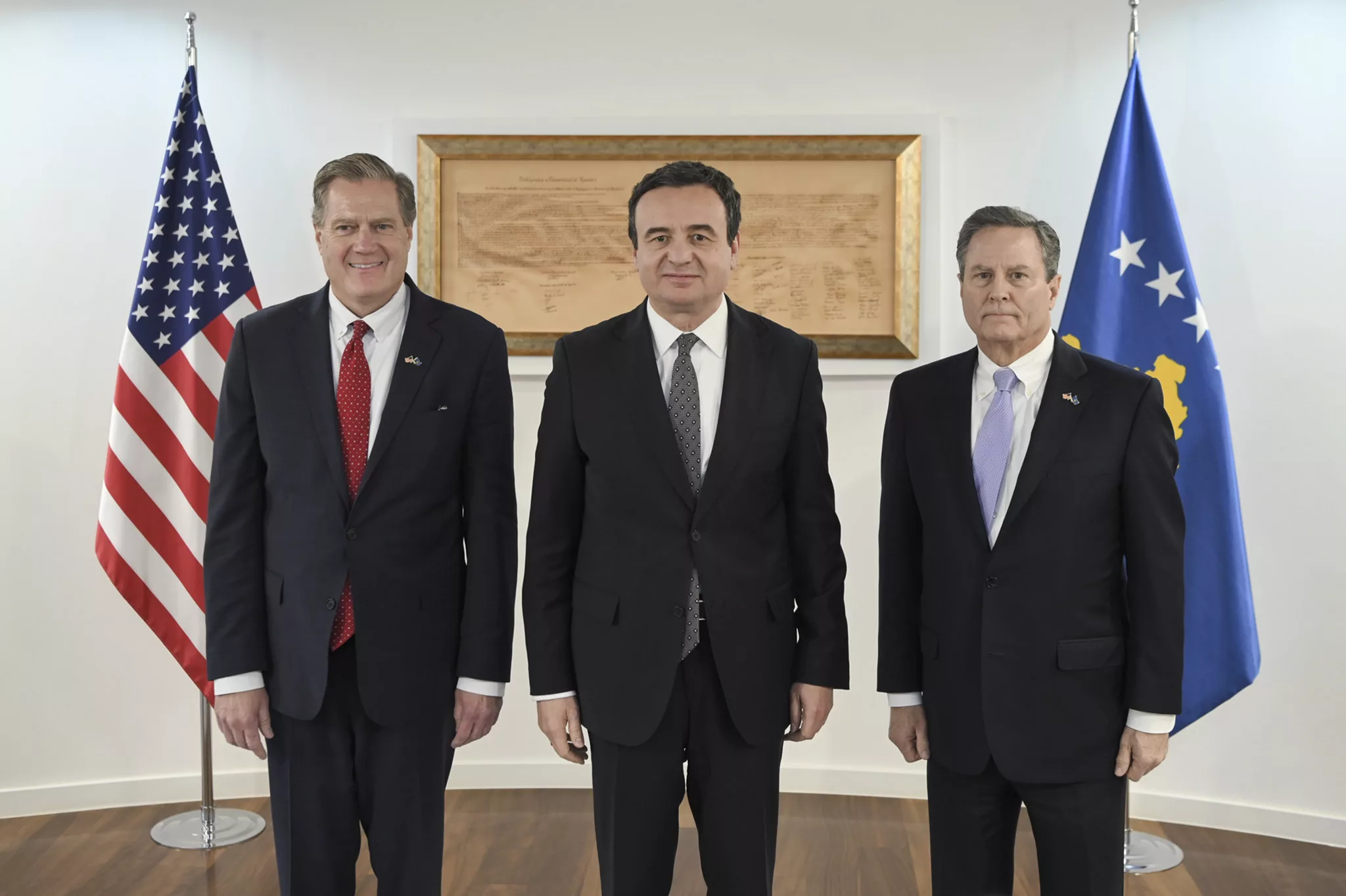 Kryeministri Kurti priti kongresistët amerikanë në Kosovë