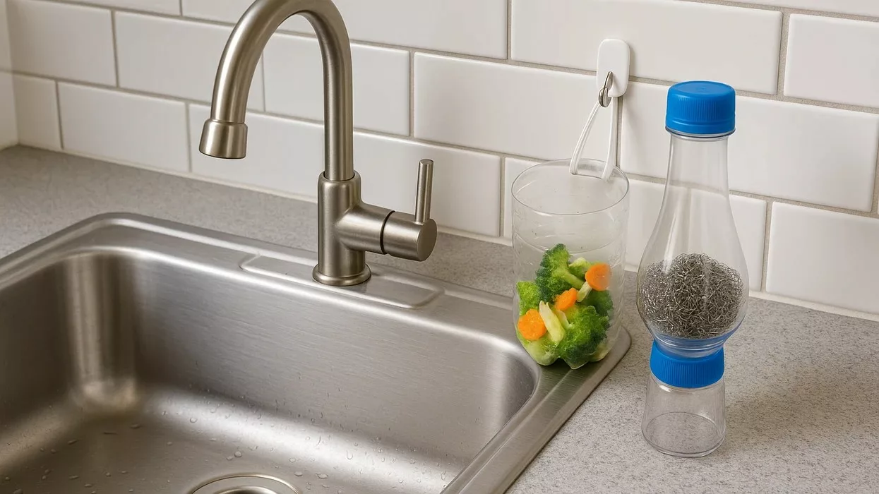 Përdorimi i shisheve plastike për të shmangur bllokimin e lavamanit