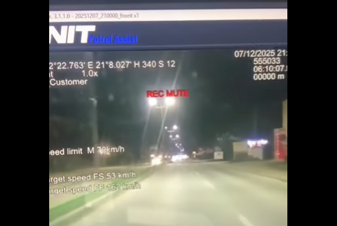 Shoferi 19-vjeçar në Ferizaj kapet me shpejtësi të lartë, dënohet