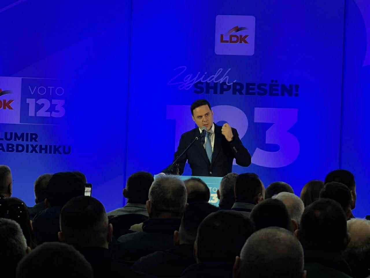 Abdixhiku në Malishevë: Premtim për rivendosjen e rendit kushtetues