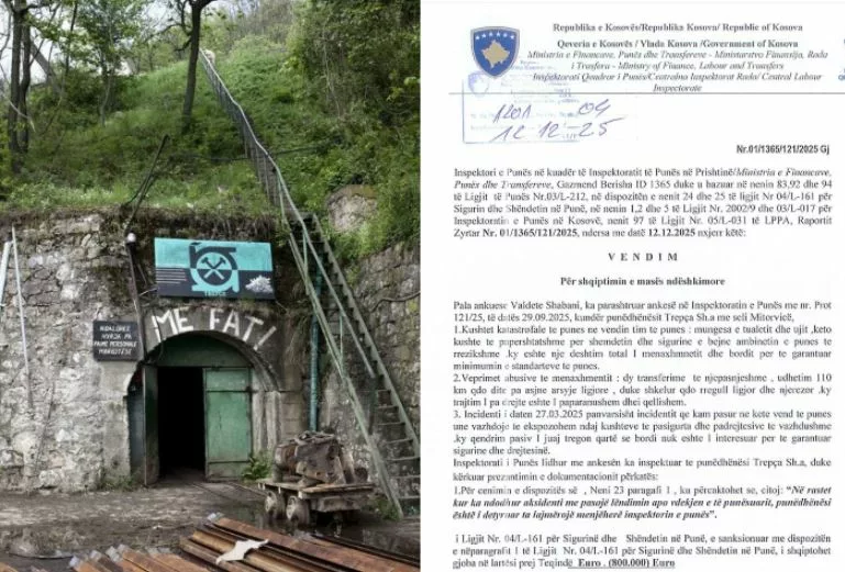 Inspektorati i Punës vendos gjobë ndaj Trepçës për shkelje ligjore