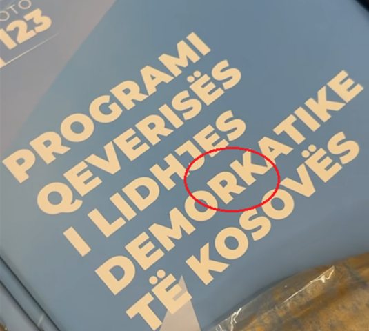Abdixhiku zbulon programin e LDK-së, gabim në emrin e partisë