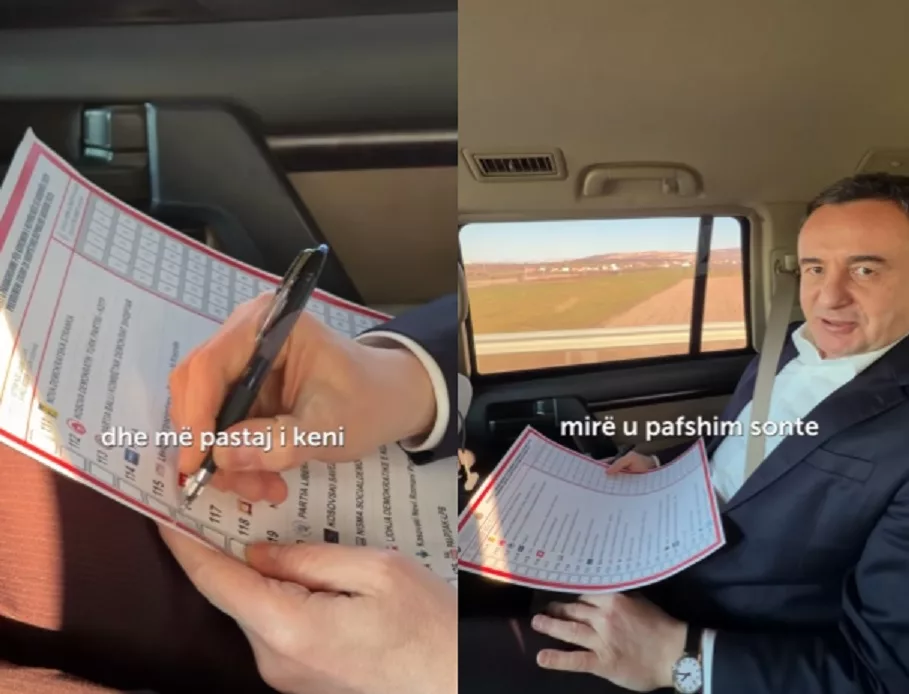 Albin Kurti prezanton fletëvotimin për zgjedhjet e nesërme