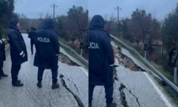 Reshjet e dendura në Shqipëri dëmtojnë rrugë dhe banesa