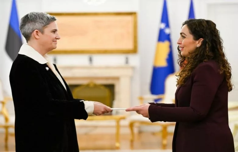 Ambasadorja e re e Estonisë në Kosovë dorëzon letrat kredenciale