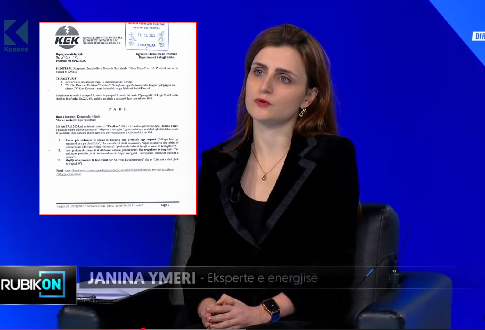 KEK ngre padi për shpifje kundër kandidates së LDK-së