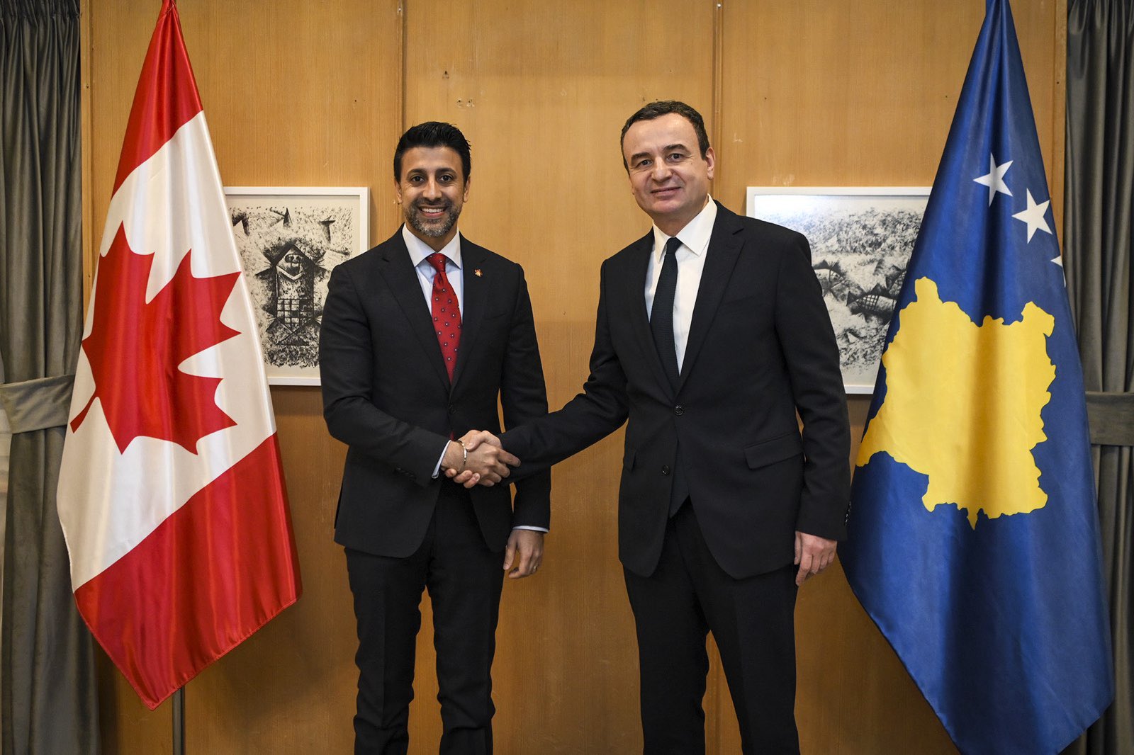 Kurti zhvillon bisedime me Ministrin kanadez për tregtinë
