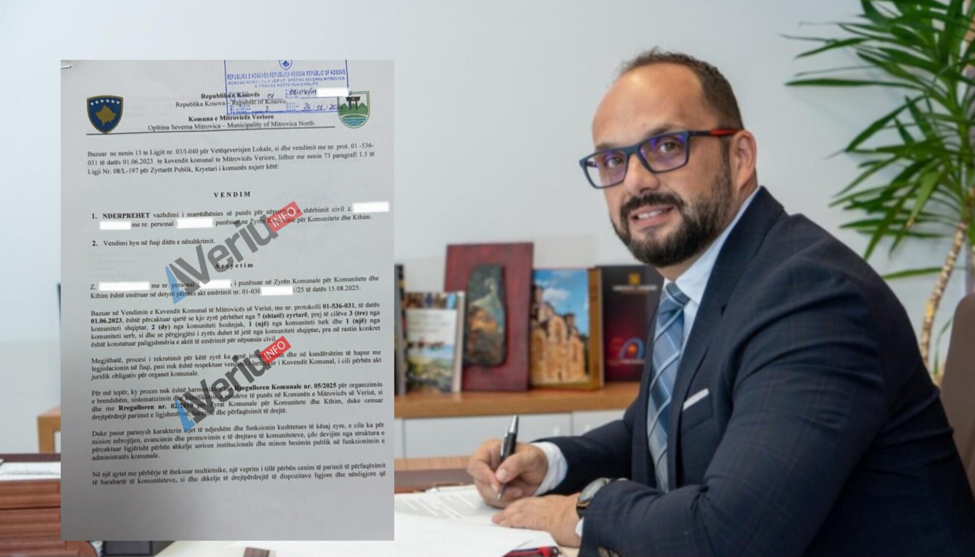 Tre Punëtorë Shqiptarë Shkarkohen nga Pozicionet e Tyre në Mitrovicën e Veriut