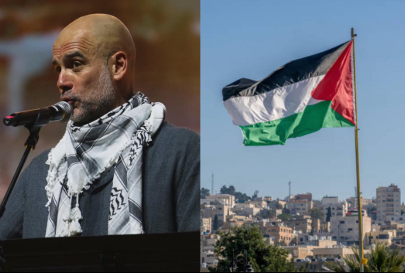Guardiola mban shall palestinez, diskuton gjendjen e fëmijëve aty