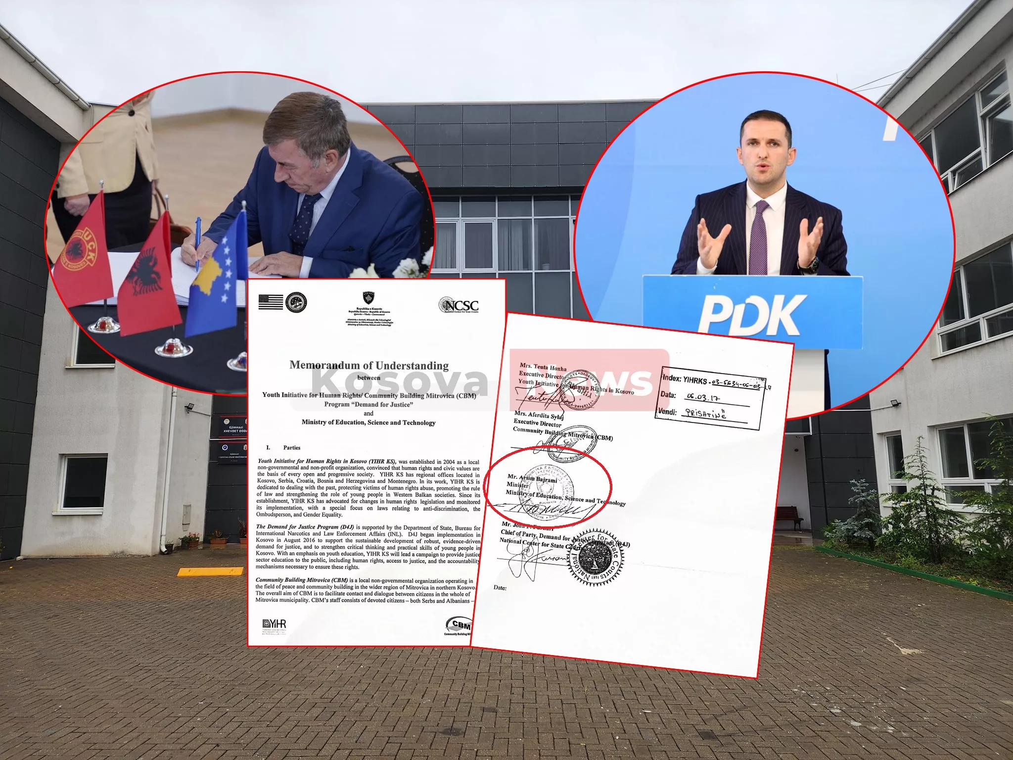 Ligjëratat për Gjykatën Speciale në shkollat e Kosovës, marrëveshje nga ish-ministri Bajrami