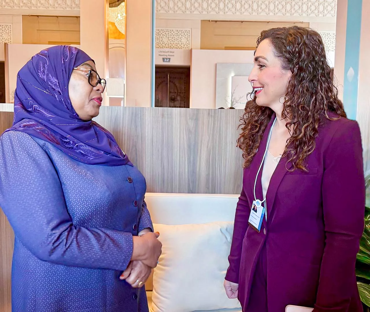 Presidentja Osmani në bisedë me homologen nga Tanzania